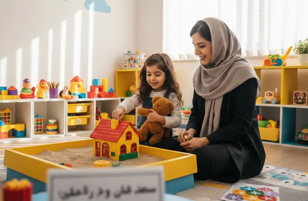 ؤفتاردرمانی کودکان بازی درمانی کودکان در مشهد مزایای بازی درمانی بازی درمانی در مشهد وکیل آباد