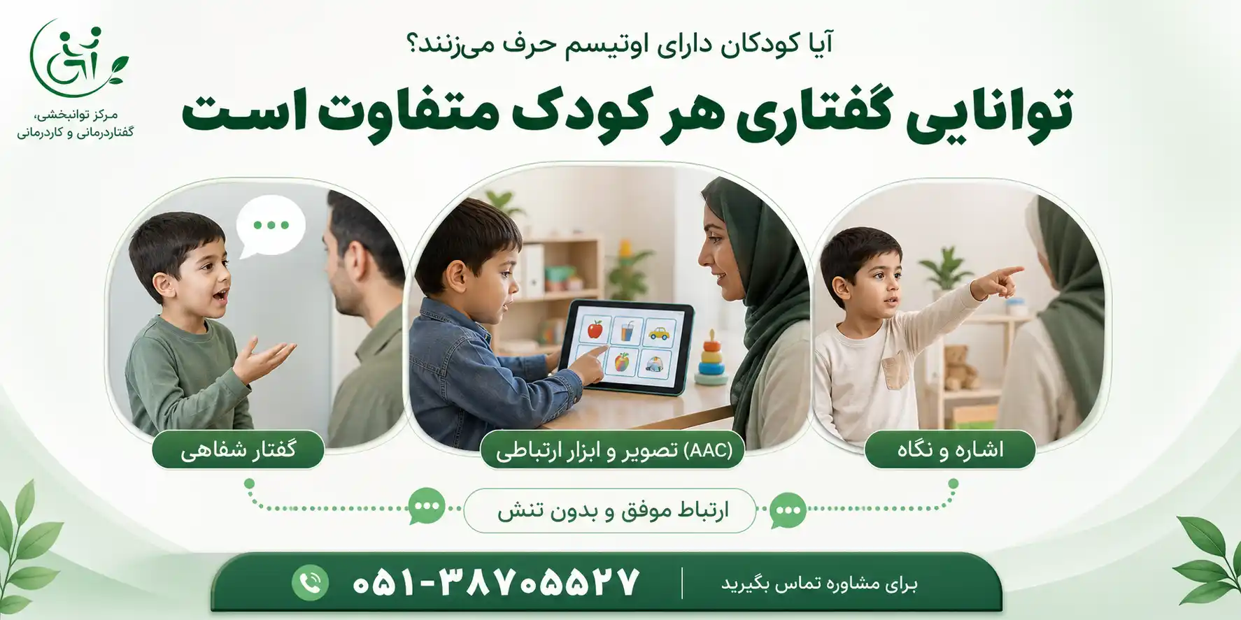توانایی صحبت&zwnj;کردن و برقراری ارتباط در کودکان اوتیسم