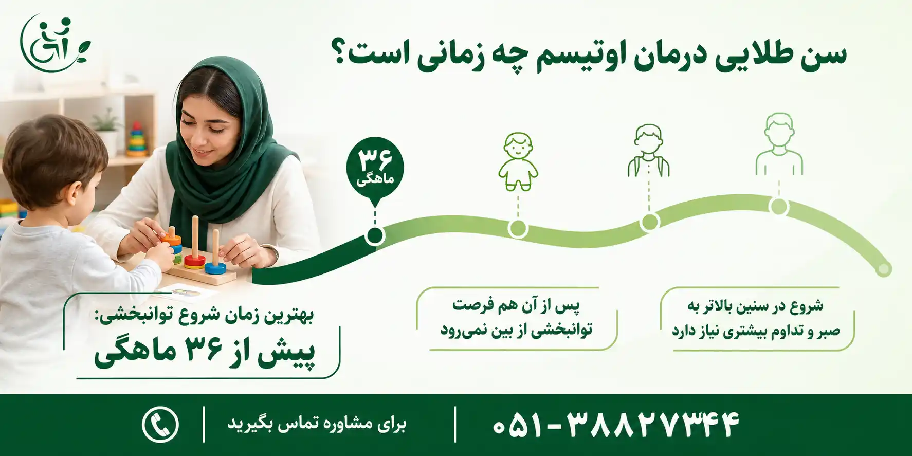 سن طلایی شروع درمان و توان&zwnj;بخشی اوتیسم در کودکان